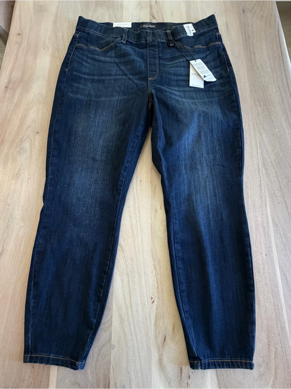Judy Blue Skinny Fit Jeans Womens 20W Plus Blue Dark Wash High Rise Stretch